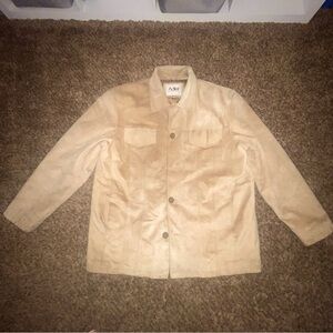 Vintage Adler Leather/Suede Tan Lined Jacket Men's Size XLarge